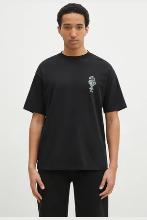 Drôle de Monsieur T-shirt bawełniany Le T-Shirt Vase męski kolor z nadrukiem F-TS225-CO002-BL