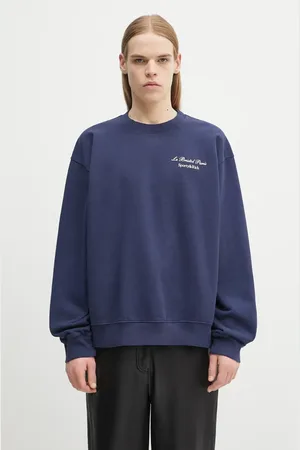 Sporty & Rich Bluza bawełniana Faubourg kolor z nadrukiem ST071517619BL32