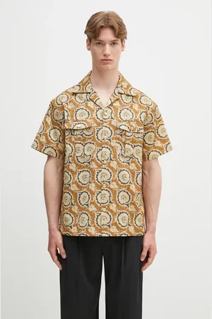 Drôle de Monsieur Koszula bawełniana La Chemise Paisley męska kolor relaxed z kołnierzykiem klasycznym G-SH203-CO189-MS