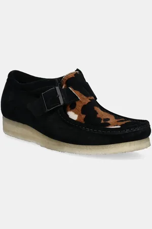 Clarks Półbuty zamszowe WallabeeBuckle męskie kolor 26180611
