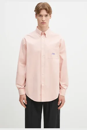 Drôle de Monsieur Koszula bawełniana La Chemise Lavee Drule męska kolor relaxed z kołnierzykiem klasycznym G-SH195-CO178-LPI