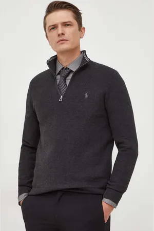 Ralph Lauren Sweter bawełniany kolor lekki z półgolfem