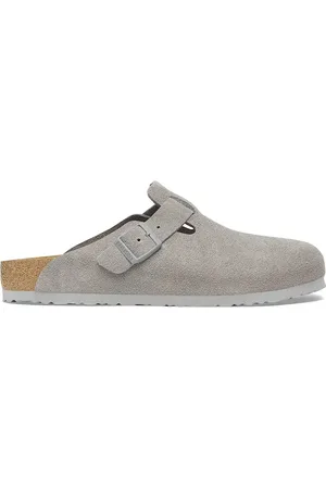 Birkenstock Klapki zamszowe Boston LEVE męskie kolor 1027688