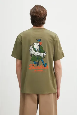 Barbour T-shirt bawełniany Regence OS Fit Graphic T-Shirt męski kolor z nadrukiem MTS1402