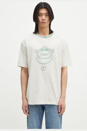 Drôle de Monsieur T-shirt bawełniany Le T-Shirt Drule Cup męski kolor z nadrukiem G-TS234-CO165-GY