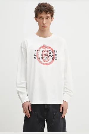 Maison Margiela Longsleeve bawełniany kolor z nadrukiem SH2GC0021
