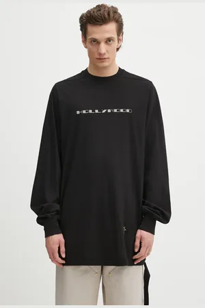 Rick Owens Longsleeve bawełniany Jumbo Ls T kolor z nadrukiem DU01E3261.RNEP5
