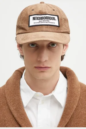 NEIGHBORHOOD Czapka z daszkiem bawełniana Corduroy Dad Cap kolor z aplikacją 242YGNH.HT04
