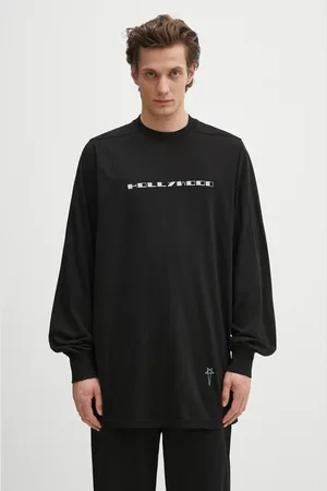 Rick Owens Longsleeve bawełniany Jumbo Ls T kolor z nadrukiem DU01E3261.RNEP5