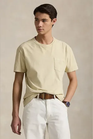 Ralph Lauren T-shirt bawełniany Tee męski kolor gładki 710969628