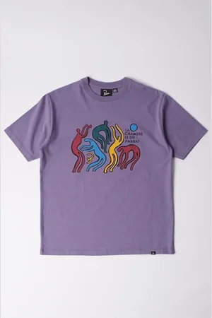 By Parra T-shirt bawełniany La chambre nuit męski kolor z nadrukiem 53105
