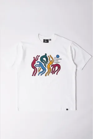 By Parra T-shirt bawełniany La chambre nuit męski kolor z nadrukiem 53106