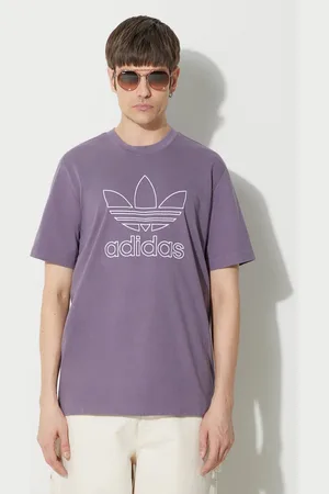 adidas T-shirt bawełniany Trefoil Tee męski kolor z aplikacją IR7992