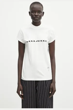 Rick Owens T-shirt bawełniany Small Level T damski kolor DS01E3208.RNEP5