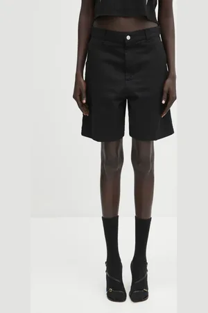 Carhartt Szorty jeansowe Drewe Short damskie kolor gładkie high waist I034834