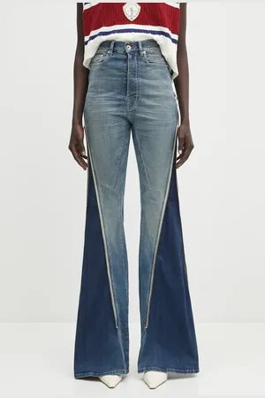 Rick Owens Jeansy Bolan Banana damskie high waist DS01E3301.SDWB
