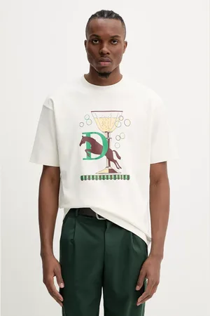 Drôle de Monsieur T-shirt bawełniany Le T-Shirt Polo męski kolor z nadrukiem G-TS241-CO199-OW