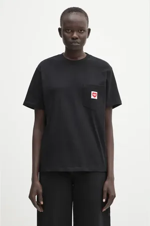 Carhartt T-shirt bawełniany S/S Pocket Heart T-Shirt damski kolor I032180