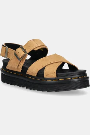 Dr. Martens Sandały zamszowe Voss II Sandal damskie kolor na platformie DM40930200