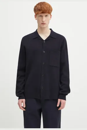 Norse projects Kardigan wełniany Nicolai Merino Cotton Milano Jacket męski kolor N45.0619.7004