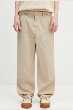 Carhartt Spodnie bawełniane Double Knee Pant męskie kolor w fasonie chinos I034795.G102