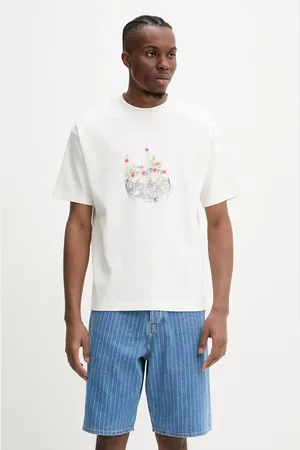 Drôle de Monsieur T-shirt bawełniany Le T-Shirt Cocktails męski kolor z nadrukiem G-TS237-CO002-OW