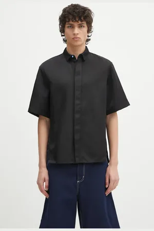 Ader Error Koszula Apparel-Top męska kolor relaxed z kołnierzykiem klasycznym BO01SSSH0202BK