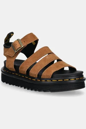 Dr. Martens Sandały zamszowe Blaire Sandal damskie kolor na platformie DM41123200