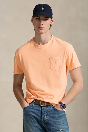 Ralph Lauren T-shirt bawełniany Tee męski kolor gładki 710969628