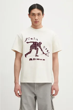 adidas T-shirt bawełniany x Brain Dead Dead męski kolor z nadrukiem JX9393