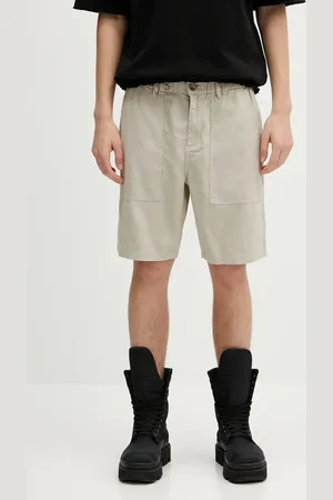 Barbour Szorty Natural Linen Blend Short męskie kolor MST0064