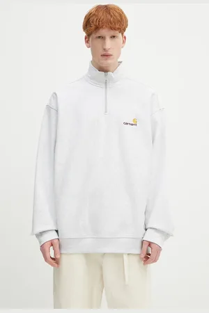 Carhartt Bluza Half Zip American Script Sweat męska kolor melanżowa I027014.482XX