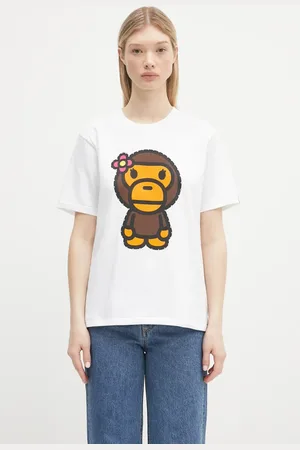 A Bathing Ape T-shirt bawełniany Crystal Stone Big Baby Lisa damski kolor 2L30210025