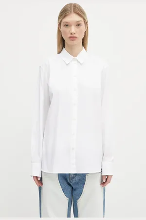 ANINE BING Koszula bawełniana Essie Shirt damska kolor relaxed z kołnierzykiem klasycznym A.07.11028