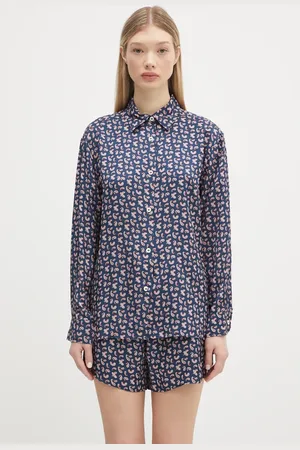A.P.C. Koszula Chemise Gabrielle damska kolor relaxed z kołnierzykiem klasycznym VIALN.F12607