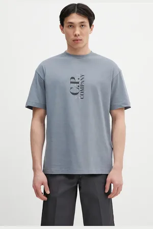 C.P. Company T-shirt bawełniany męski kolor z nadrukiem 18CMTS177A005100W