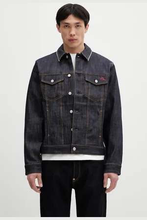 Evisu Kurtka jeansowa Classic Raw Denim kolor przejściowa 2ESHTM5DJ1042