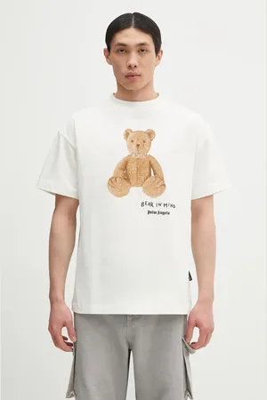 Palm Angels T-shirt bawełniany Bear In Mind Reg męski kolor z nadrukiem PMAA001S25JER0050360