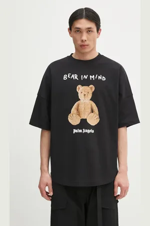 Palm Angels T-shirt bawełniany Bear In Mind Over męski kolor z nadrukiem PMAA002S25JER0021060