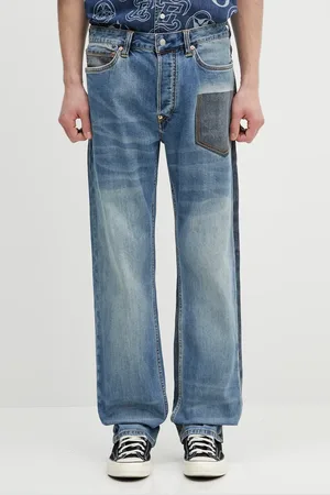 Evisu Jeansy 2-tone Denim w Inserted Daicock męskie 2ESHTM5JE1015