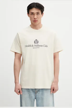 Sporty & Rich T-shirt bawełniany H&W Crest kolor z nadrukiem TO043606241CR01
