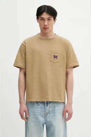 Pins & Needles T-shirt bawełniany S/S Papillon Emb. Pocket męski kolor z aplikacją QV357