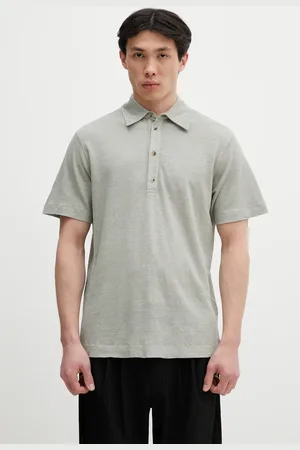 Paul Smith Polo lniane męski kolor gładki M1R-446Z-P01764