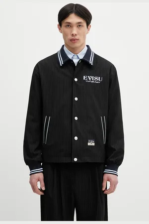 Evisu Kurtka Flat Knit Collar Coach kolor przejściowa 2ESHTM5JK1053