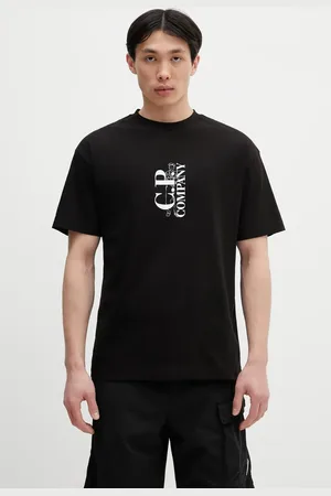 C.P. Company T-shirt bawełniany męski kolor z nadrukiem 18CMTS177A005100W