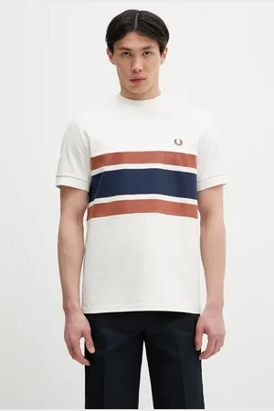 Fred Perry T-shirt bawełniany męski kolor wzorzysty M9860.760