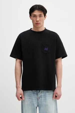 Pins & Needles T-shirt bawełniany S/S Papillon Emb. Pocket męski kolor z aplikacją QV357