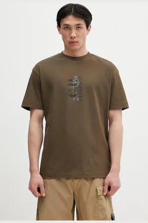 C.P. Company T-shirt bawełniany męski kolor z nadrukiem 18CMTS177A005100W