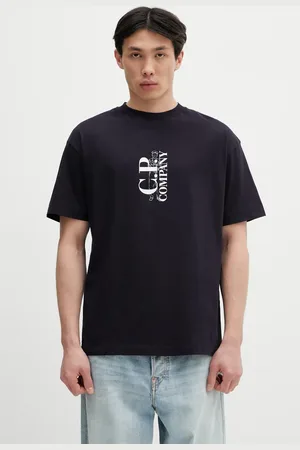 C.P. Company T-shirt bawełniany męski kolor z nadrukiem 18CMTS177A005100W