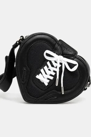 AMBUSH Torebka skórzana Strapped Heart Shoulder Bag kolor 12115063